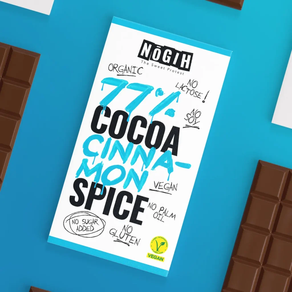 Nogih Chocolates - 77% Cocoa Cinnamon Spice